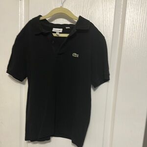 Lacoste Kids Black Polo Shirt